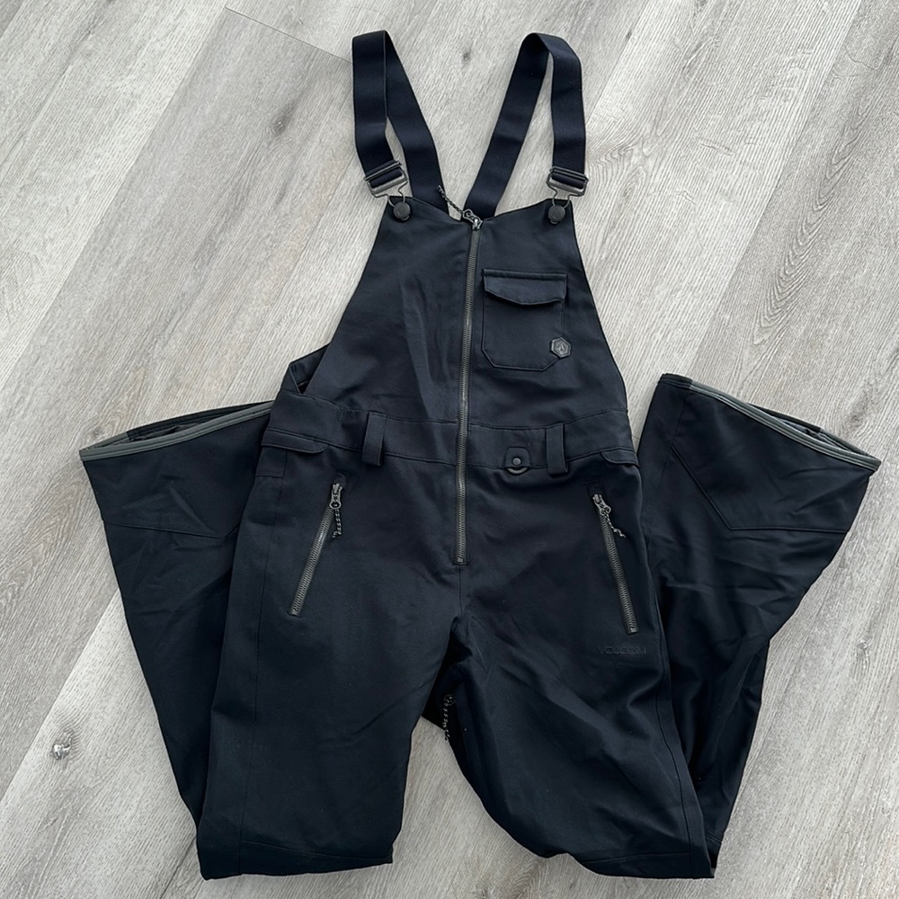 Volcom Women’s Swift Snowboard Bibs Overalls Ski Black XS